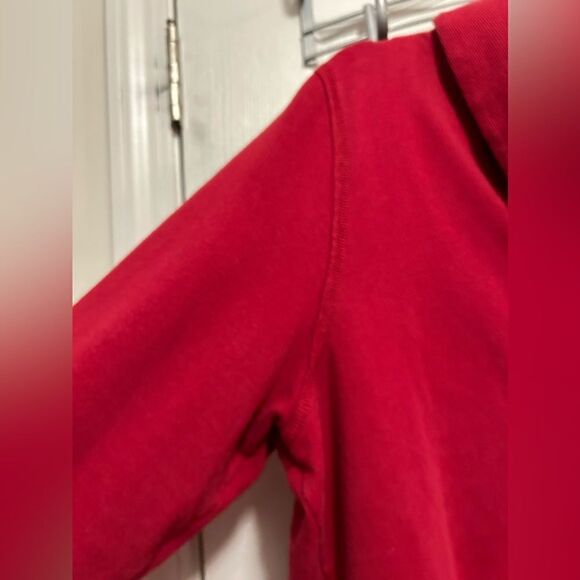 Eddie Bauer women’s 2X tall Fleece Pullover Sweatshirt red - Picture 6 of 13